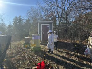 Move-in day at the NEW teaching apiary!